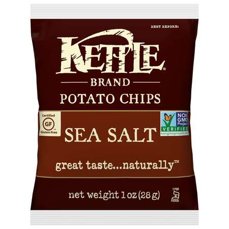 KETTLE FOODS Kettle Foods Sea Salt Potato Chips 1 oz., PK72 109594